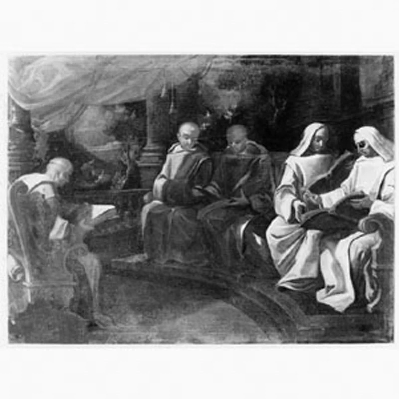 Monaci certosini dediti alla lettura - Certosa di San Martino